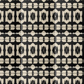 Elegantes Abstraktes Schwarz-Beige Geometrisches M Fliese