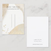 Elegantes Abstraktes Shape-Haarnadeldisplay Visitenkarte (Vorne/Hinten)