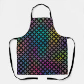 Elegantes, Abstraktes und farbenfrohes Diamantenmu Schürze (Vorderseite)