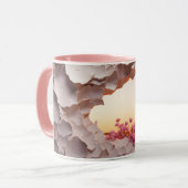 Elegantes, Abstraktes Wall-Break-Design mit blühen Tasse (Vorderseite Links)