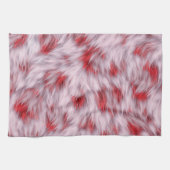 Elegantes, Abstraktes, weiche Fluffy-Fur-Muster | Geschirrtuch (Horizontal)