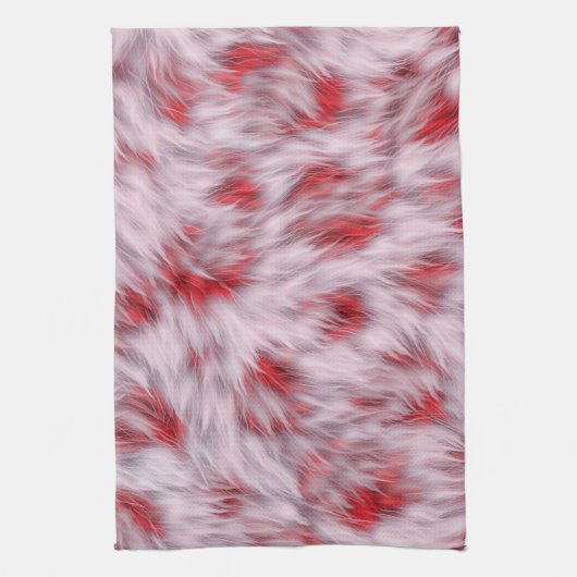 Elegantes, Abstraktes, weiche Fluffy-Fur-Muster | Geschirrtuch (Vertikal)