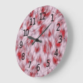 Elegantes, Abstraktes, weiche Fluffy-Fur-Muster | Große Wanduhr (Winkel)