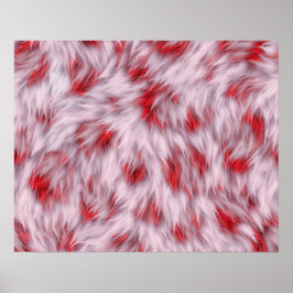 Elegantes, Abstraktes, weiche Fluffy-Fur-Muster | Poster