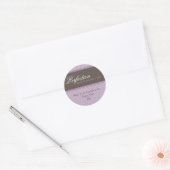 ELEGANTES ADRESSE STICKER SIEGEL: Perfektion 2A (Umschlag)