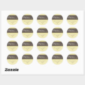 ELEGANTES ADRESSE STICKER SIEGEL: Perfektion 4A (Blatt)