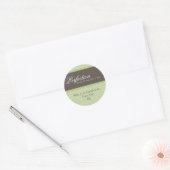 ELEGANTES ADRESSE STICKER SIEGEL: Perfektion 6A (Umschlag)