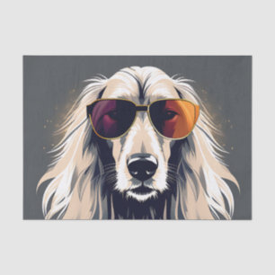 Elegantes afghanisches Hound Seidenpapier