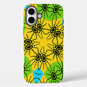 Elegantes afrikanisch Inspiriert Spider Traditiona iPhone 16 Plus Hülle