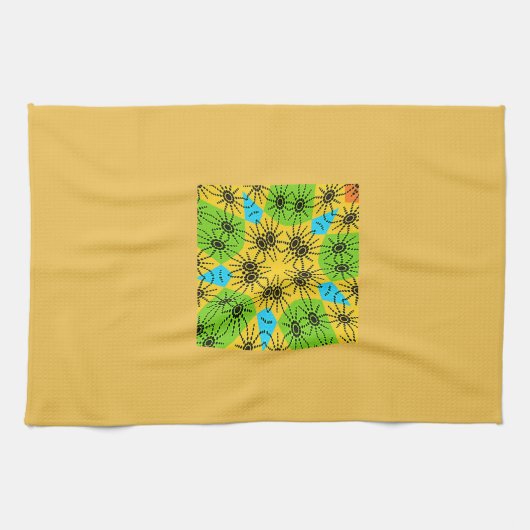 Elegantes afrikanisch Inspiriert Spider Traditiona Küchentuch (Horizontal)