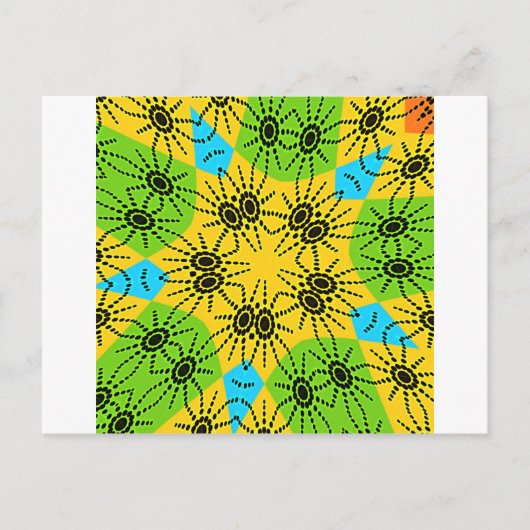 Elegantes afrikanisch Inspiriert Spider Traditiona Postkarte (Vorderseite)