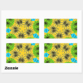 Elegantes afrikanisch Inspiriert Spider Traditiona Rechteckiger Aufkleber (Blatt)