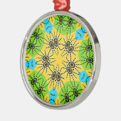 Elegantes afrikanisch Inspiriert Spider Traditiona Silbernes Ornament (Links)