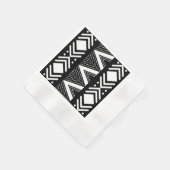 Elegantes afrikanisches Bogolan Designpapier Napki Serviette (Ecke)