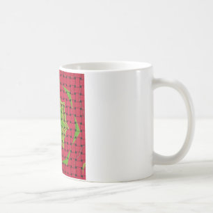Elegantes afrikanisches hübsches gewebtes Vektor-D Kaffeetasse