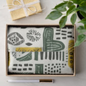 Elegantes, afrikanisches Muster mit lebhaften Deta Seidenpapier (Geschenk)