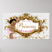 Elegantes afrikanisches Prinzessin White Diamond P Poster (Vorne)