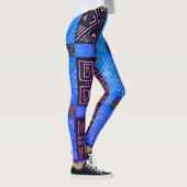 Elegantes Afrikanisches Tribal Geometrisches Muste Leggings (Rechts)