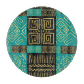 Elegantes Afrikanisches Tribal Geometrisches Muste Schneidebrett (Vorderseite)