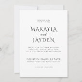 Elegantes afroamerikanisches Foto Einladung (Vorderseite)