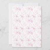 Elegantes Afternoon Tea Party Girl Babydusche Einladung (Rückseite)