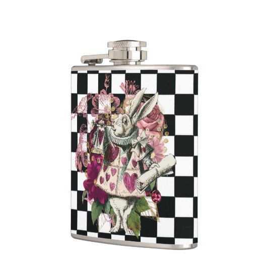 Elegantes Alice im Wunderland Rabbit Flachmann (Links)
