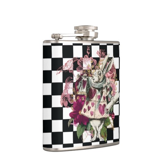 Elegantes Alice im Wunderland Rabbit Flachmann (Rechts)