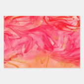 Elegantes alkoholfarbenes Muster Geschenkpapier Set (Vorderseite 3)