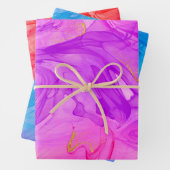 Elegantes alkoholfarbenes Muster Geschenkpapier Set (Beispiel)