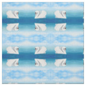 Elegantes alleines stummer Schwan-Gewebe Stoff (Muster)