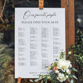 Elegantes Alphabetisches Hochzeitsstift