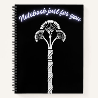 Elegantes altägyptisches Lotus-Notizbuch  Notizblock