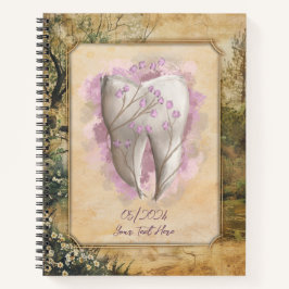 Elegantes altmodisches Dental Diary / Notebook Notizblock