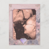 Elegantes altmodisches Save the Date Foto Postkart Postkarte (Vorderseite)