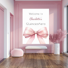 Elegantes Ambiente in Rosa Poster