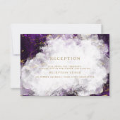 Elegantes Amethyst-Kristall-Druse Einladung (Vorderseite)