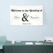 Elegantes Ampersand Hochzeitsbanner Banner (Messeveranstaltung)