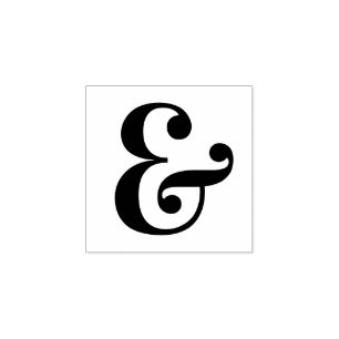 Elegantes Ampersand-Zeichen Gummistempel