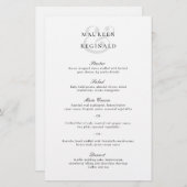 Elegantes Ampersandmenü mit traditionellem Hochzei (Vorne/Hinten)