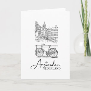 Elegantes Amsterdam Niederlande Nederland Holland Karte