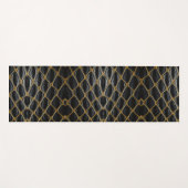 Elegantes Anaconda-Skin-Muster - monochrome Stoffe Yogamatte (Vorderseite (Horizontal))
