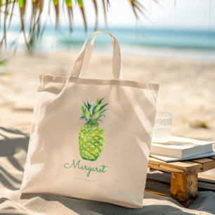 Elegantes Ananas Hübsches tropisches Obst Tragetasche