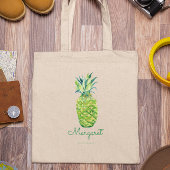 Elegantes Ananas Hübsches tropisches Obst Tragetasche