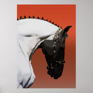 Elegantes Andalusisches Pferd – Majestätische Reit Poster