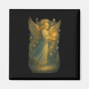 Elegantes Angel Glow Weihnachtsdesign für Frauen Magnet