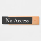 Elegantes, angesehenes "No Access"-Türzeichen Türschild (Vorderseite )