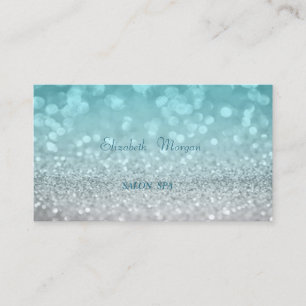 Elegantes, anspruchsvolles, modernes blaues Glitte Visitenkarte