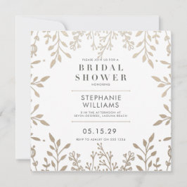 Elegantes antikes Brautparty Einladung