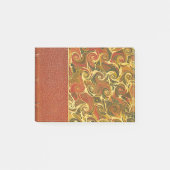 Elegantes antikes Buch, verziertes Strudel-Muster Post-it Klebezettel (Vorderseite)