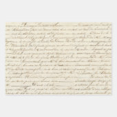 Elegantes antikes handgeschriebenes kalligrafische geschenkpapier set (Vorderseite 2)